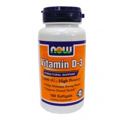 D3 vitamin, 1000 IU, 180db NOW