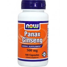 Panax Ginseng 500mg. 100 caps.  NOW