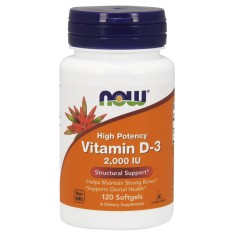 D3-vitamin 2000IU 120db NOW